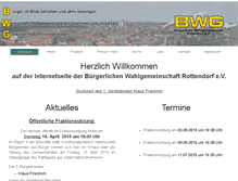 Tablet Screenshot of bwg-rottendorf.de
